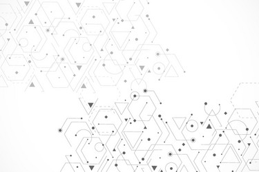 science network pattern connecting lines and dots vector image
