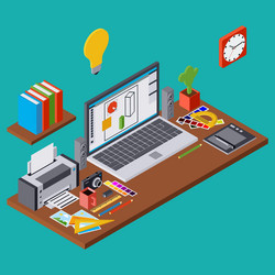 Web Development Workflow vector image