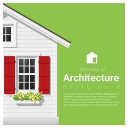 elements of architecture background vector image