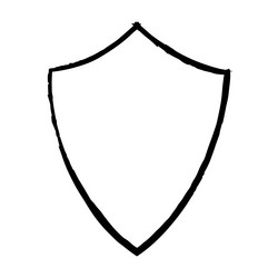 frame shield texture element outline border vector image