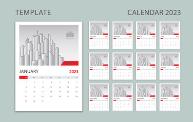 Desk calendar template for 2020 year Royalty Free Vector