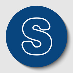 S Sign Examples Letter s sign design template element Royalty Free Vector