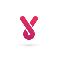 Letter y mosaic logo icon design template elements