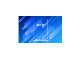 Geometric Abstract Background with Colorful Frame vector image