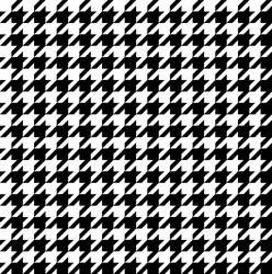 Houndstooth seamless black and white pattern Vector Image