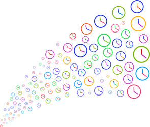 source stream of clock vector image