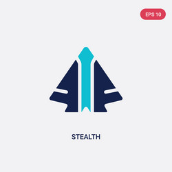 two color stealth icon from army and war concept vector