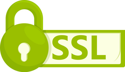 Virus ssl certificate icon cartoon style vector