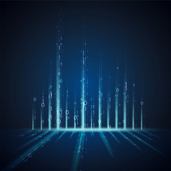 Abstract Binary Code Background vector image
