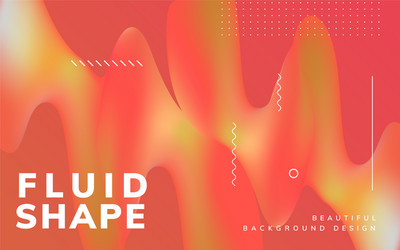 Fluid gradient wallpaper design vector