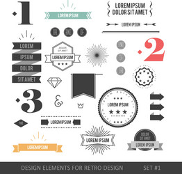 Hipster elements Royalty Free Vector Image - VectorStock