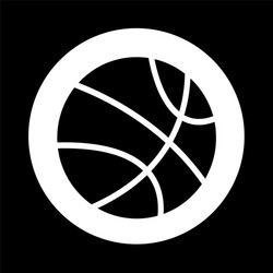 basketball icon vector image