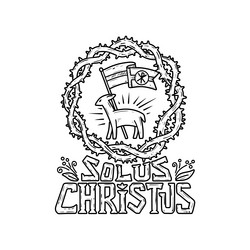 five solas of the reformation christ alone Vector Image