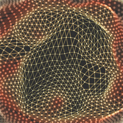 lattice structure science or technology background vector image