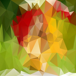 spring green polygonal triangular pattern vector image