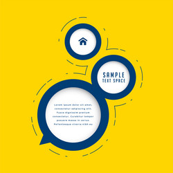 stylish web yellow banner with text message on 3d vector image
