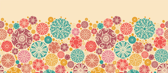 Abstract blue circles vertical border seamless Vector Image