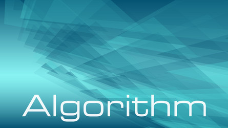 algorithm for data processing concept modern vector image
