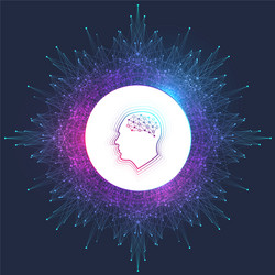Artificial Intelligence Neural Network vector image