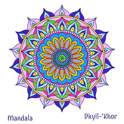 Intricate Floral Mandala Vector Image