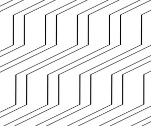 wave line and wavy zigzag pattern lines abstract vector image