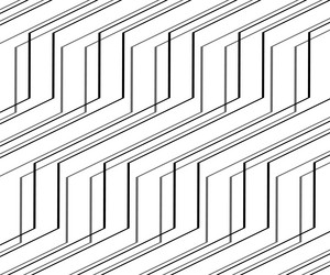 wave line and wavy zigzag pattern lines abstract vector image