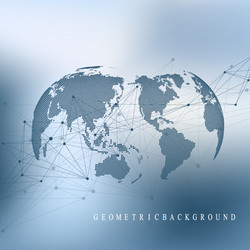 Connected Data Network Background vector image