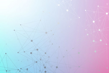 geometric abstract background with connected line vector image