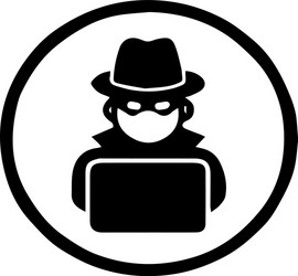 Hacker Icon - Digital Security vector image