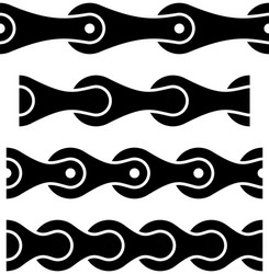 Black chain seamless symbols vector