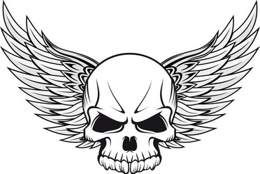 Skull Tattoo Artwork Vector Image