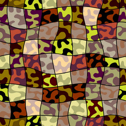patchwork textile pattern in military style vector image