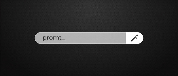 ai text input field with pencil icon vector image