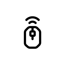 mouse wireless icon computer component vector image