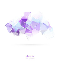 abstract background with triangles and polygon vector image