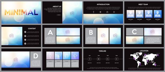 design element of infographics for presentations vector image