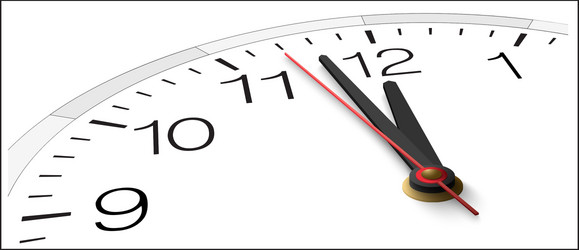 clock face with timestamp numbers isolated vector image