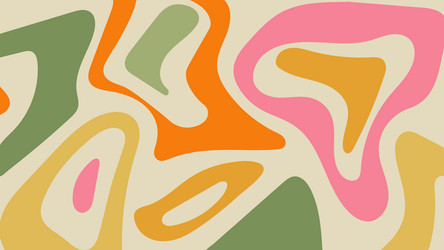 abstract psychedelic retro background in 70-80s vector image