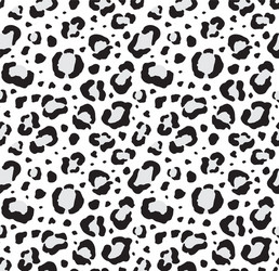 Seamless pattern leopard dots fur print vector