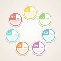 template for diagram graph presentation and char vector image