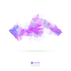 abstract background with triangles and polygon vector image