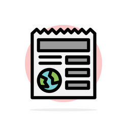basic document globe ui abstract circle vector image