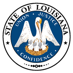 Louisiana State Coat of Arms Vector Image
