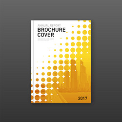 brochure cover design template for business vector