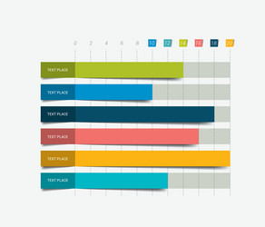 flat chart graph simply color editable vector image