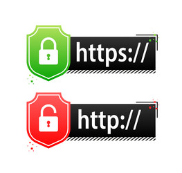 http vs https protocols understanding vector image