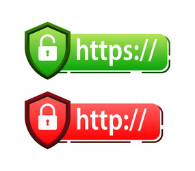 http vs https protocols understanding vector image