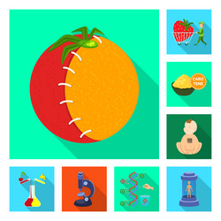 isolated object test and synthetic icon vector image