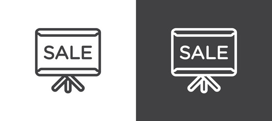 set of flip chart billboard icons data vector image