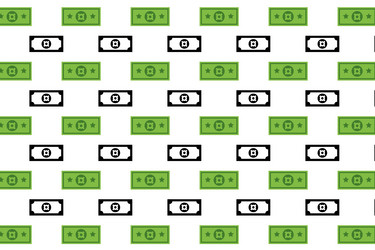 abstract generic banknote pattern background vector image